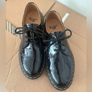 Dr. Martens Black Patent Leather Flats